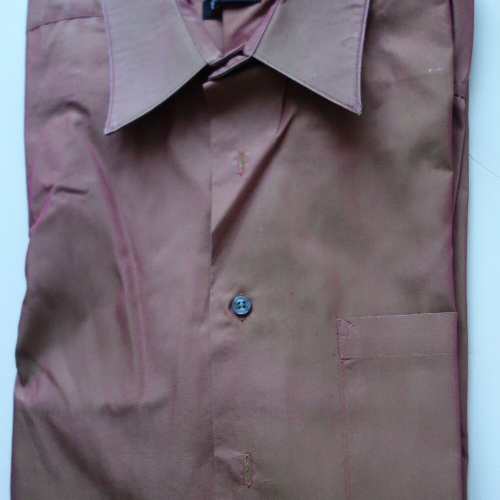 REGIS 72% COTTON 28% POLYESTER 15.5 34/35 Men's Shaded Color Shirt